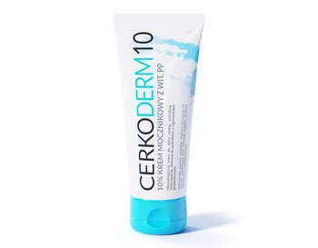Cerkoderm 10 10% Hipoalergiczny krem mocznikowy z wit. PP 75 ml