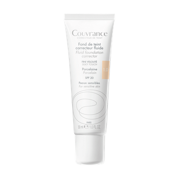 Avene Eau Thermale Couvrance Fluid Korygujący Odcień Porcelanowy 1.0 30 ml